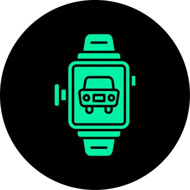 benzersiz akıllı saat çizgisi vektör simgesi