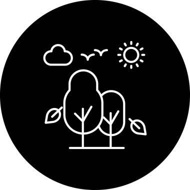 Modern simgenin vektör illüstrasyonu