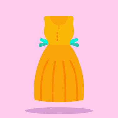 Şirin bir elbisenin vektör çizimi