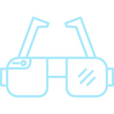 gözlük ikonu vektör illüstrasyonu