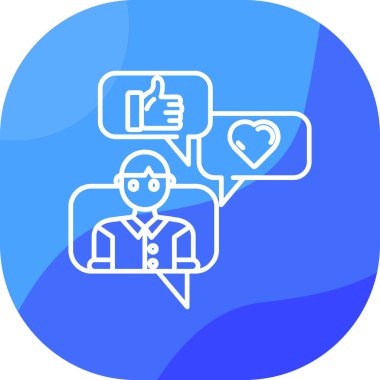 Sohbet mesaj simgesi - ana hatlar biçimi