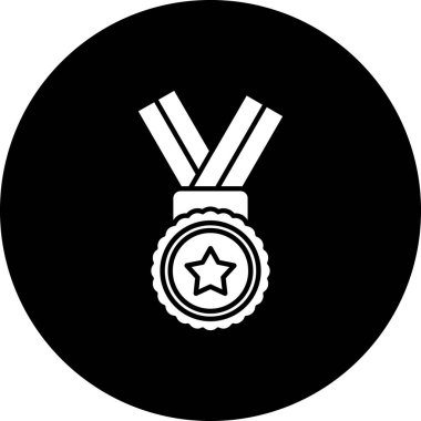 ödül madalyası ikonu modadan izole edilmiş arkaplan