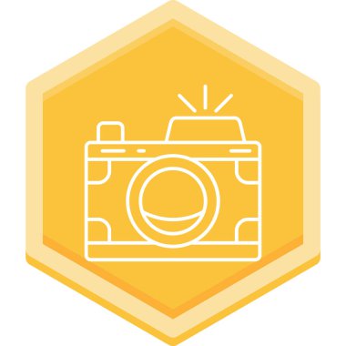 Fotoğraf kamerası vektör simgesi