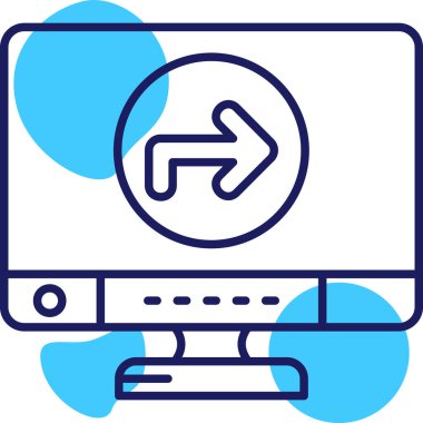 bilgisayar simgesi modern vektör illüstrasyonu