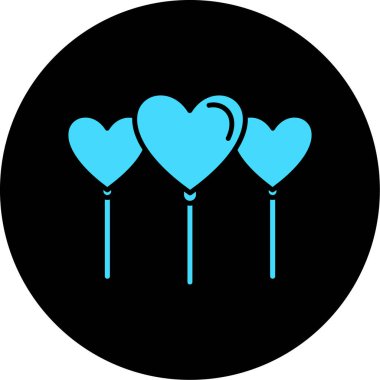 Kalpler. Web simgesi vektör illüstrasyonu