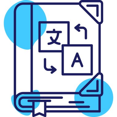 Kitap. Web simgesi basit illüstrasyon