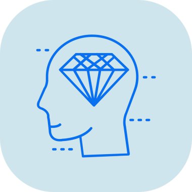 diamond icon in trendy style isolated background