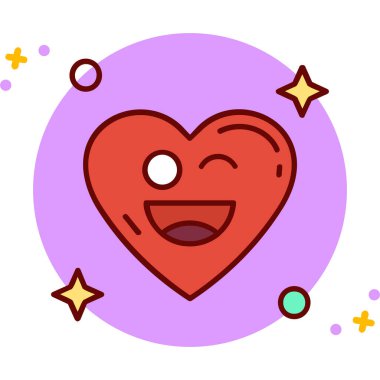 Mutlu Sevgililer günü simgesi