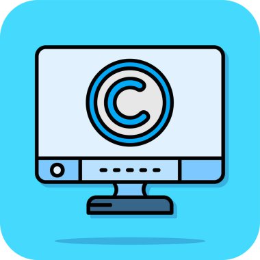 bilgisayar simgesi vektör illüstrasyonu