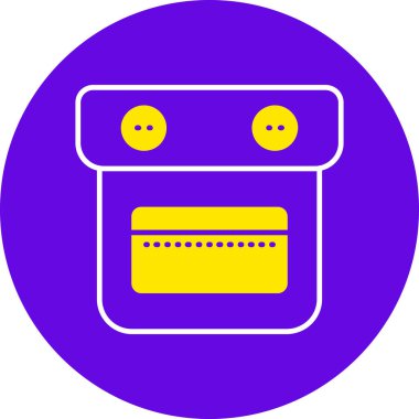 Çizgi film simgesinin vektör çizimi