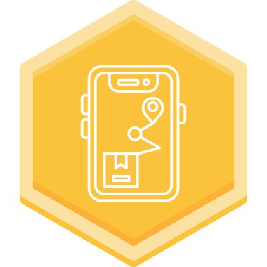 Cep telefonu simgesi, vektör illüstrasyonu