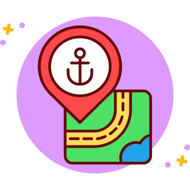 çapa simgesi vektör illüstrasyonu