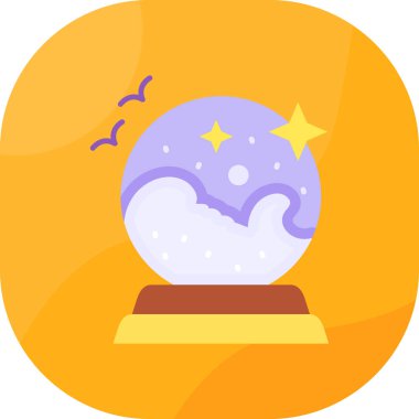 Sihirli top simge vektör