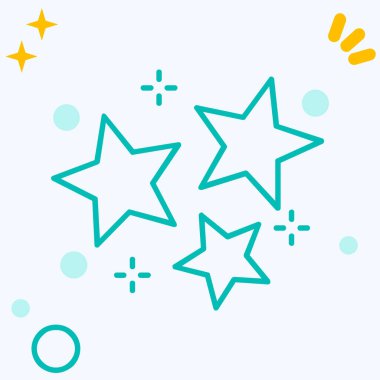 Yıldız simgesi tasarlamak vektör