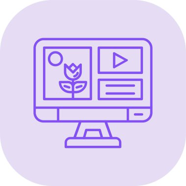 seo modern simgesinin vektör illüstrasyonu