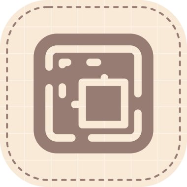 Harita. Web simgesi basit illüstrasyon