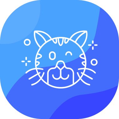 hayvan, kedi, hayvan, kedi, noktalı çizgi simgesi