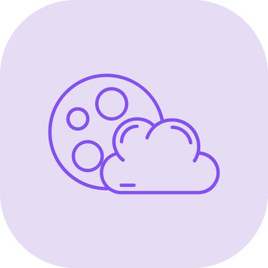 Bulut. Web simgesi basit tasarım