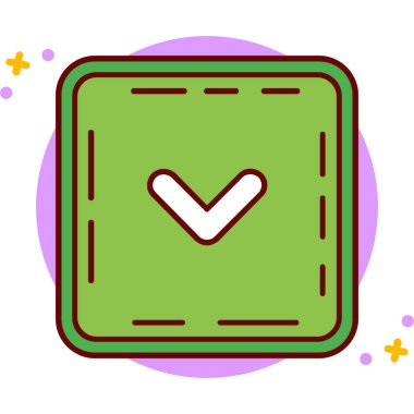 işaret simgesini işaretle, vektör illüstrasyonu