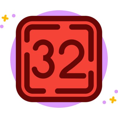 Takvim simgesi vektör illüstrasyonu