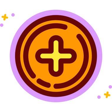 Çizgi film simgesinin vektör çizimi