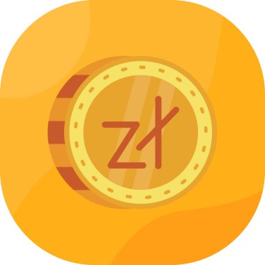 Zloty simgesi işaret vektör illüstrasyonu