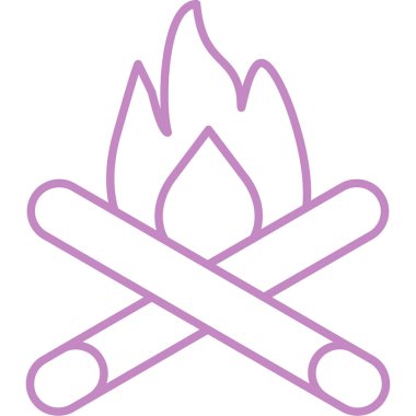 Ateş vektörü simgesini ateşle