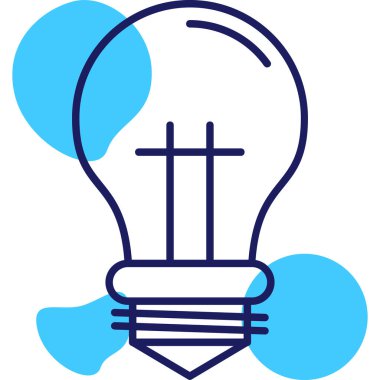 Ampul. Web simgesi basit illüstrasyon