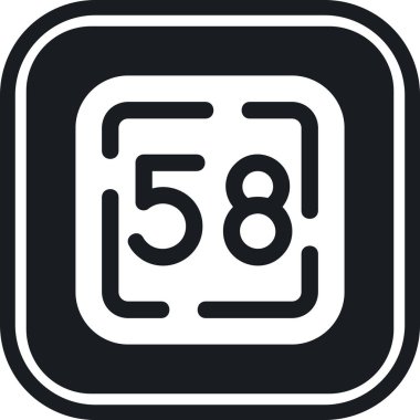 665 glyph vektör simgesi tasarımı