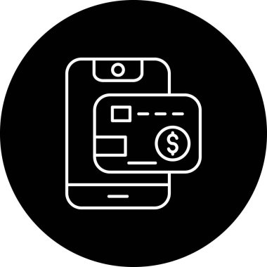 para mobil simgesi, vektör illüstrasyonu