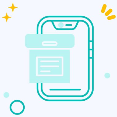 cep telefonu ikonu vektör illüstrasyonu