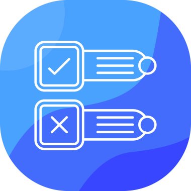 kontrol listesi simgesi doldurulmuş taslak biçimi