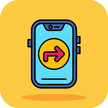 akıllı telefon simgesi vektör illüstrasyonu