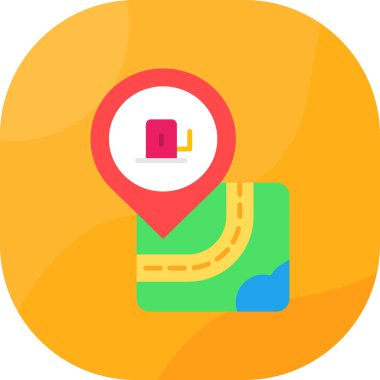 harita konumu simgesi düz biçimli