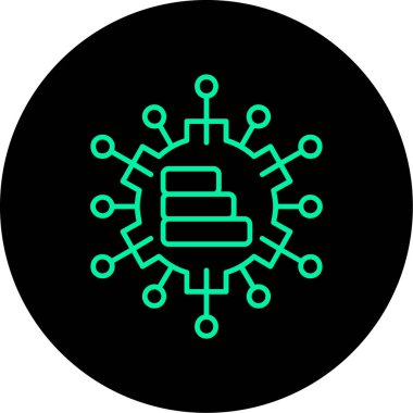 trend biçimi izole edilmiş arkaplan içindeki veri simgesi