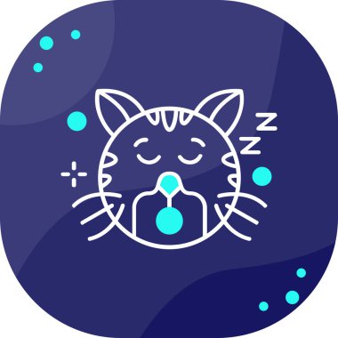 kedi simgesi modern vektör illüstrasyonu