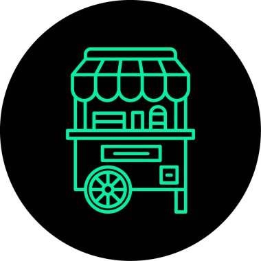 yiyecek ikonu vektör illüstrasyonu