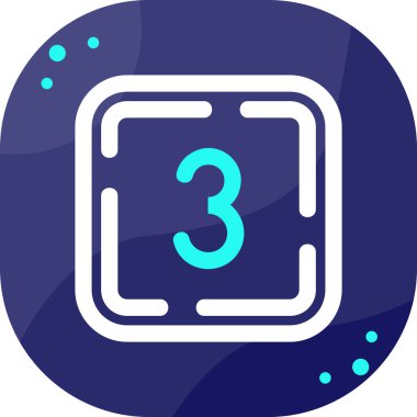 4 numaralı simge, vektör illüstrasyon tasarımı