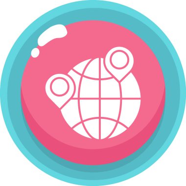 Dünya gezegeni. Basit resimleme