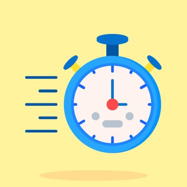 Çalar saat simgesi. düz tasarım tarzı vektör. Münferit çizim. zaman simgesi.