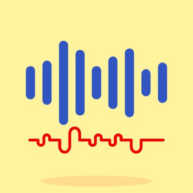 ses dalgası ikonu vektör illüstrasyon grafik tasarımı