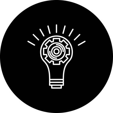 Moda biçimi izole edilmiş arkaplanda ampul simgesi