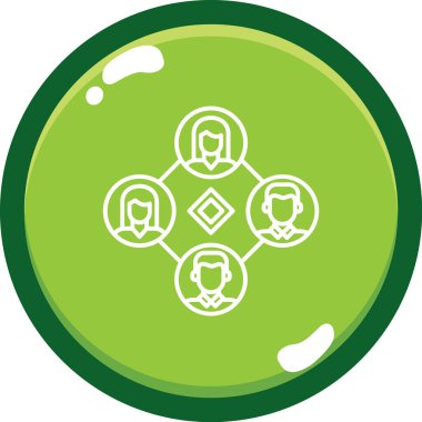 İş ve finans simgesinin vektör illüstrasyonu