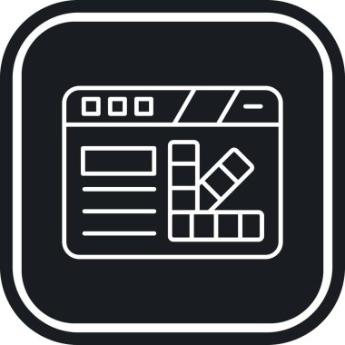 Web ve Geliştirme düz vektör simgesi