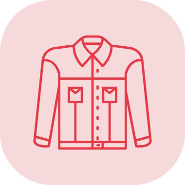 Bir gömlek simgesinin vektör illüstrasyonu