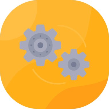 Teçhizat Web simgesi basit illüstrasyon