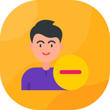 erkek yüzü simgesi düz tasarım