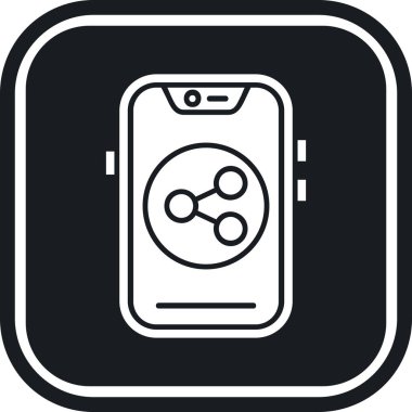 Moda biçimi tasarım arka planında akıllı telefon simgesi