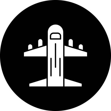 Uçak simge vektör çizim