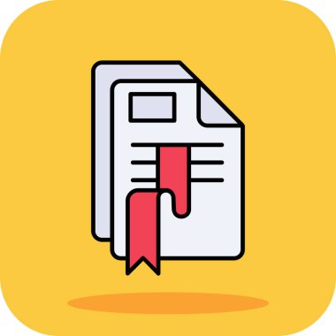 dosya vektör renk çizgisi simgesi